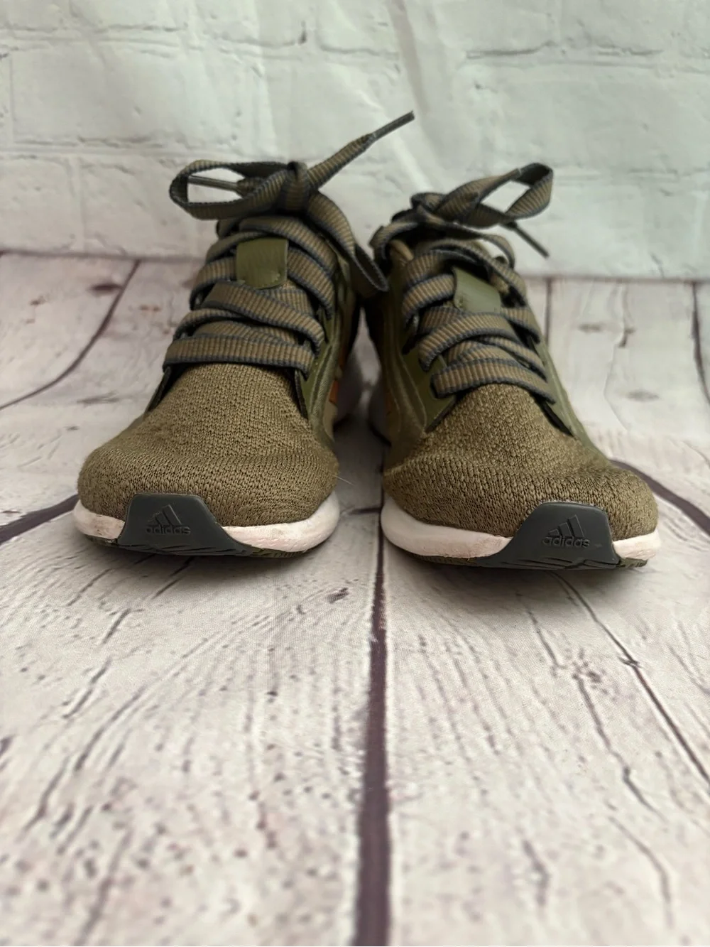 Adidas Edge Lux4 Prime Blue Sneakers in focus olive and copper metallic size 8.5